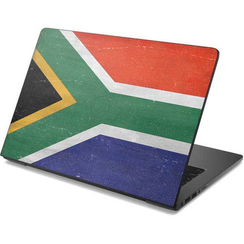 South Africa Flag Distressed Dell Chromebook Skin